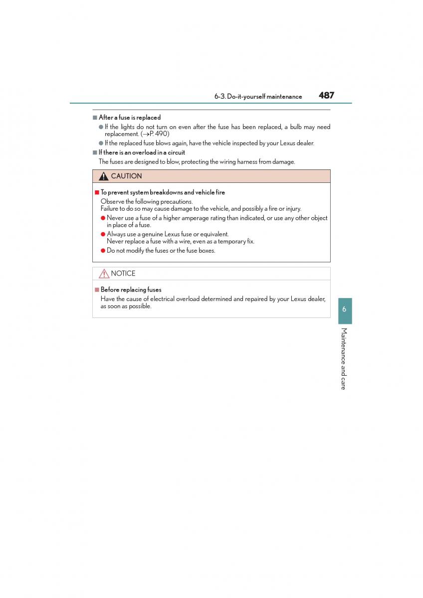 Lexus GX II 2 owners manual / page 489