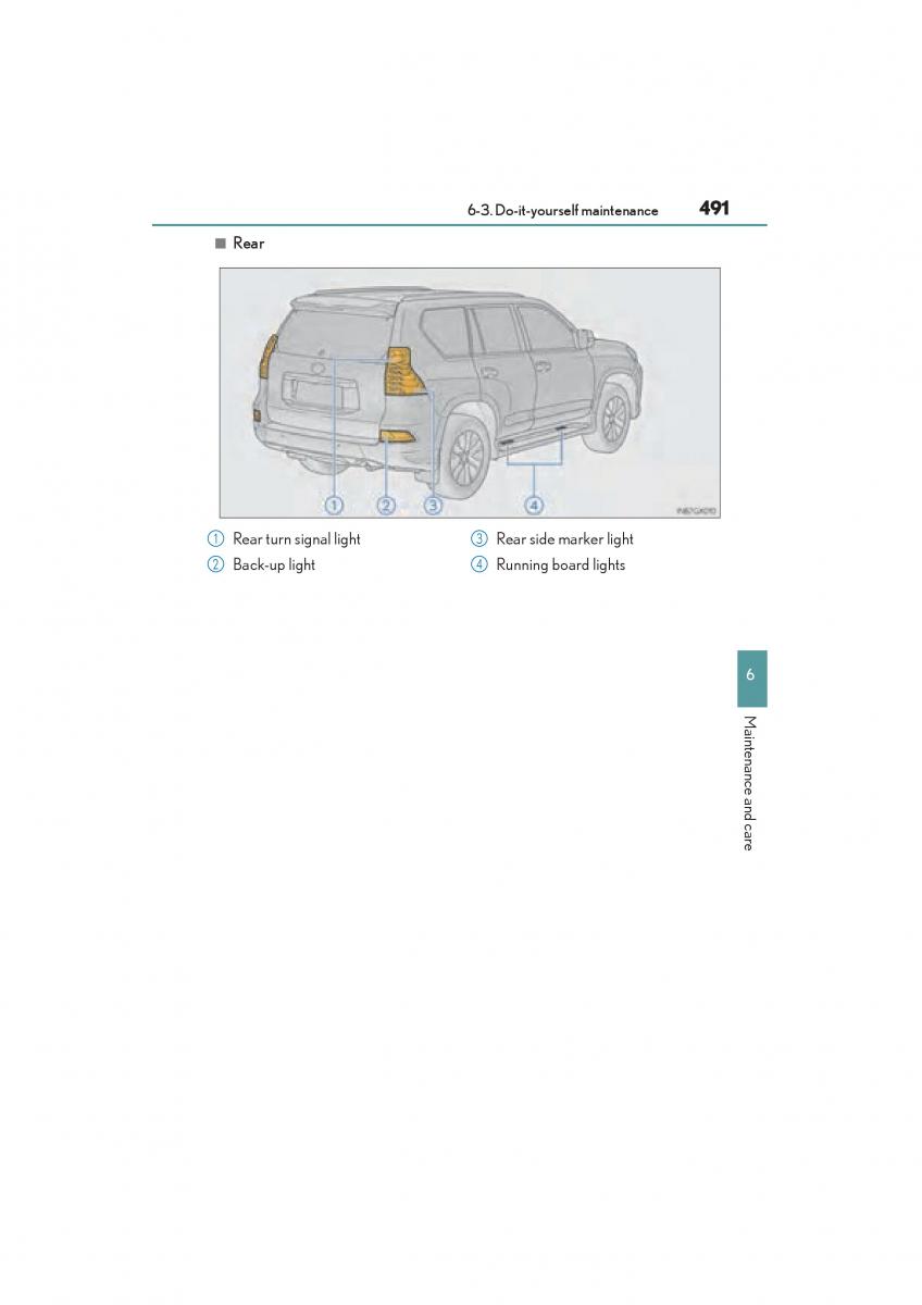 Lexus GX II 2 owners manual / page 493