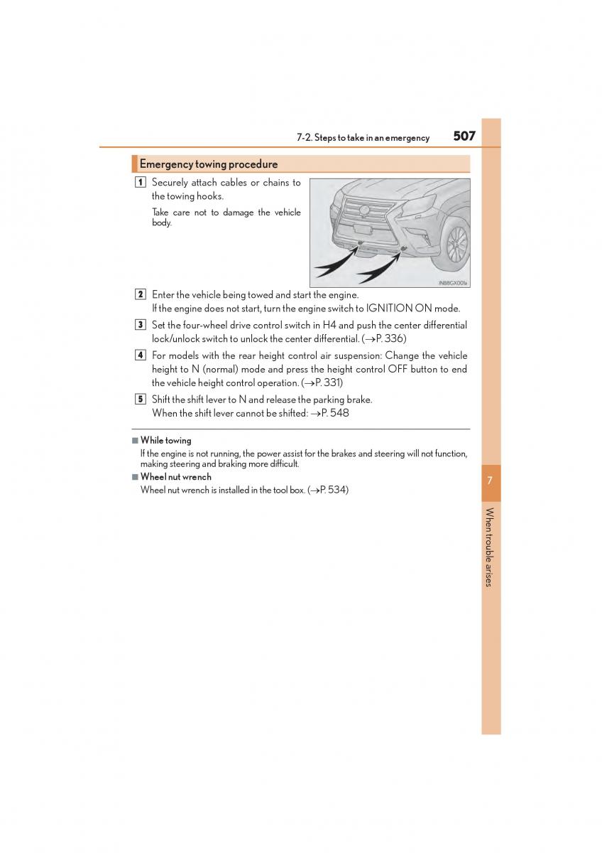 Lexus GX II 2 owners manual / page 509