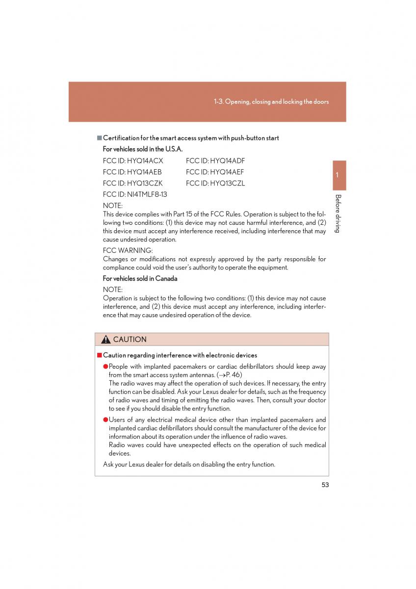 Lexus HS owners manual / page 55