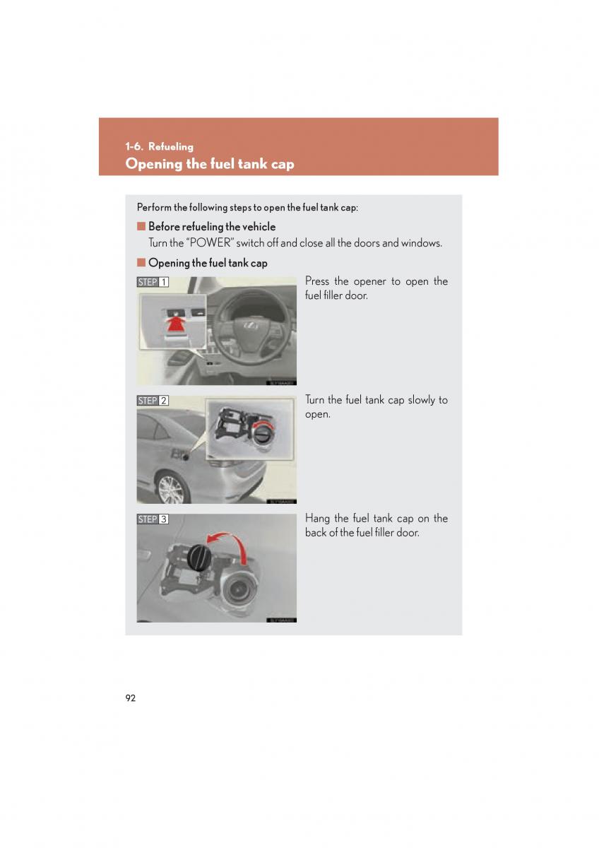 Lexus HS owners manual / page 94