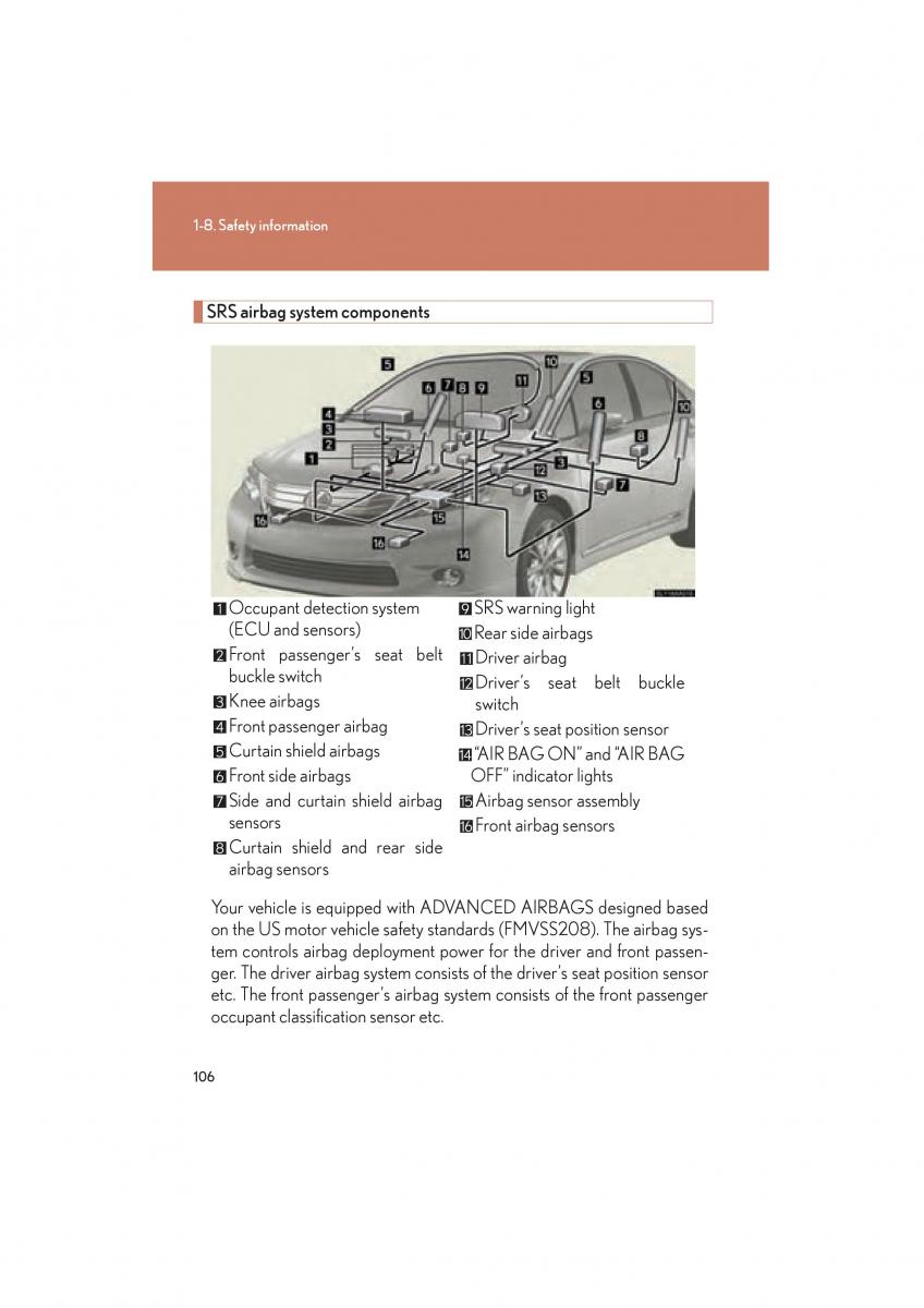 Lexus HS owners manual / page 108