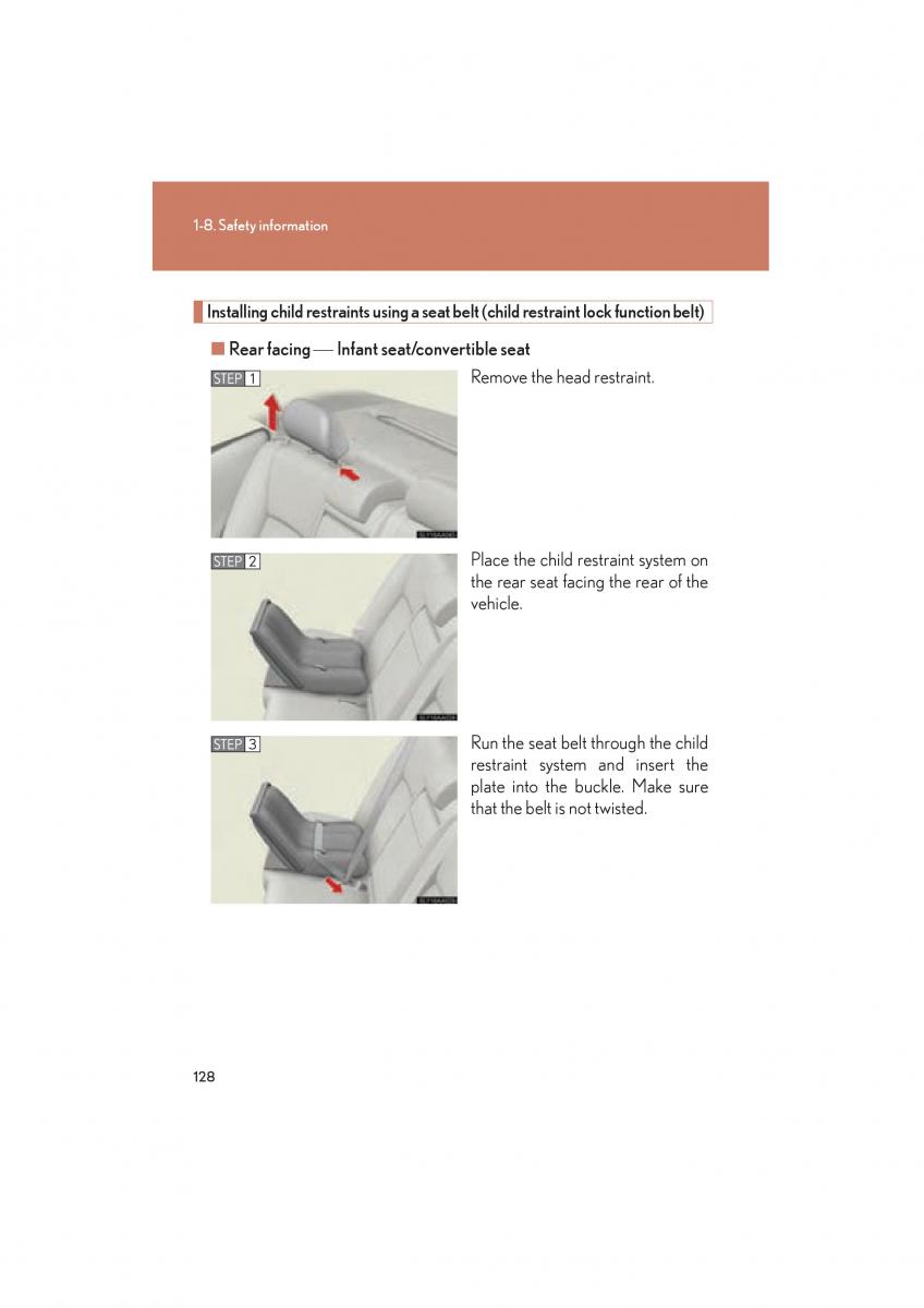 Lexus HS owners manual / page 130