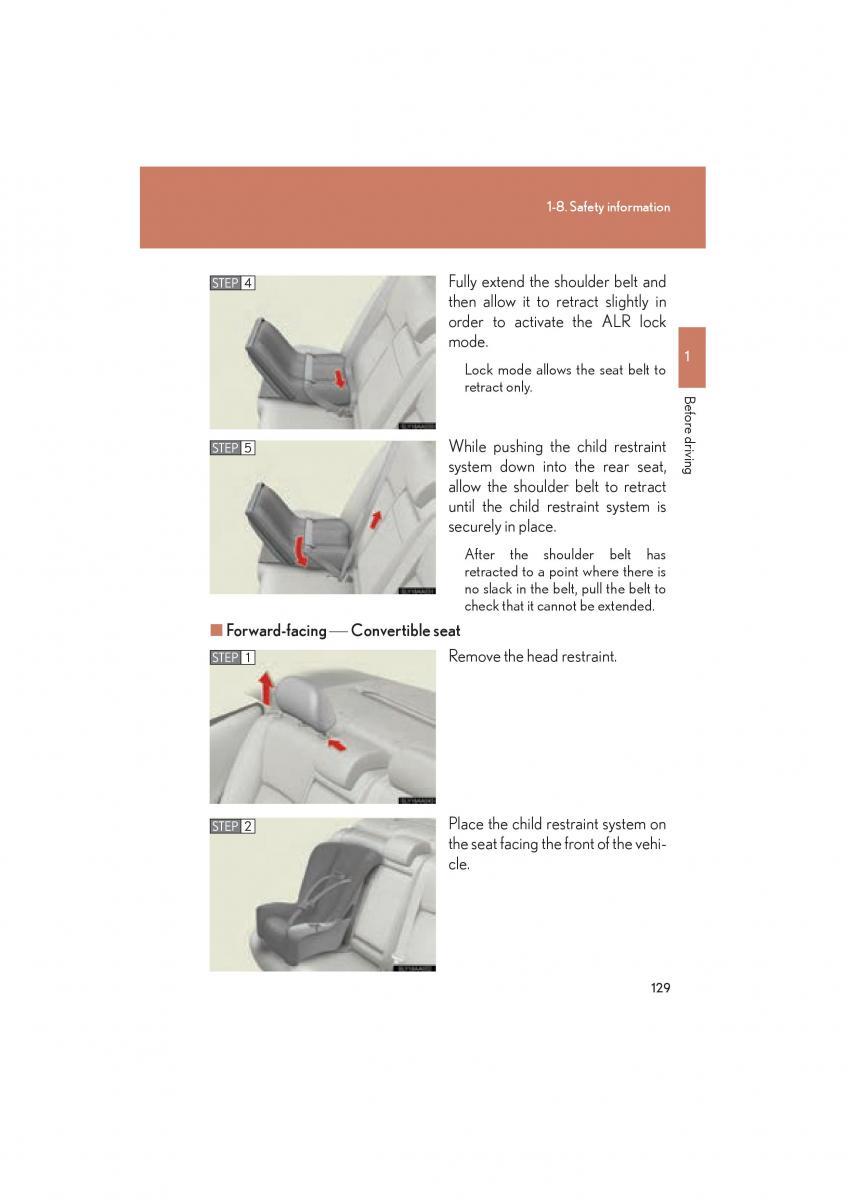 Lexus HS owners manual / page 131