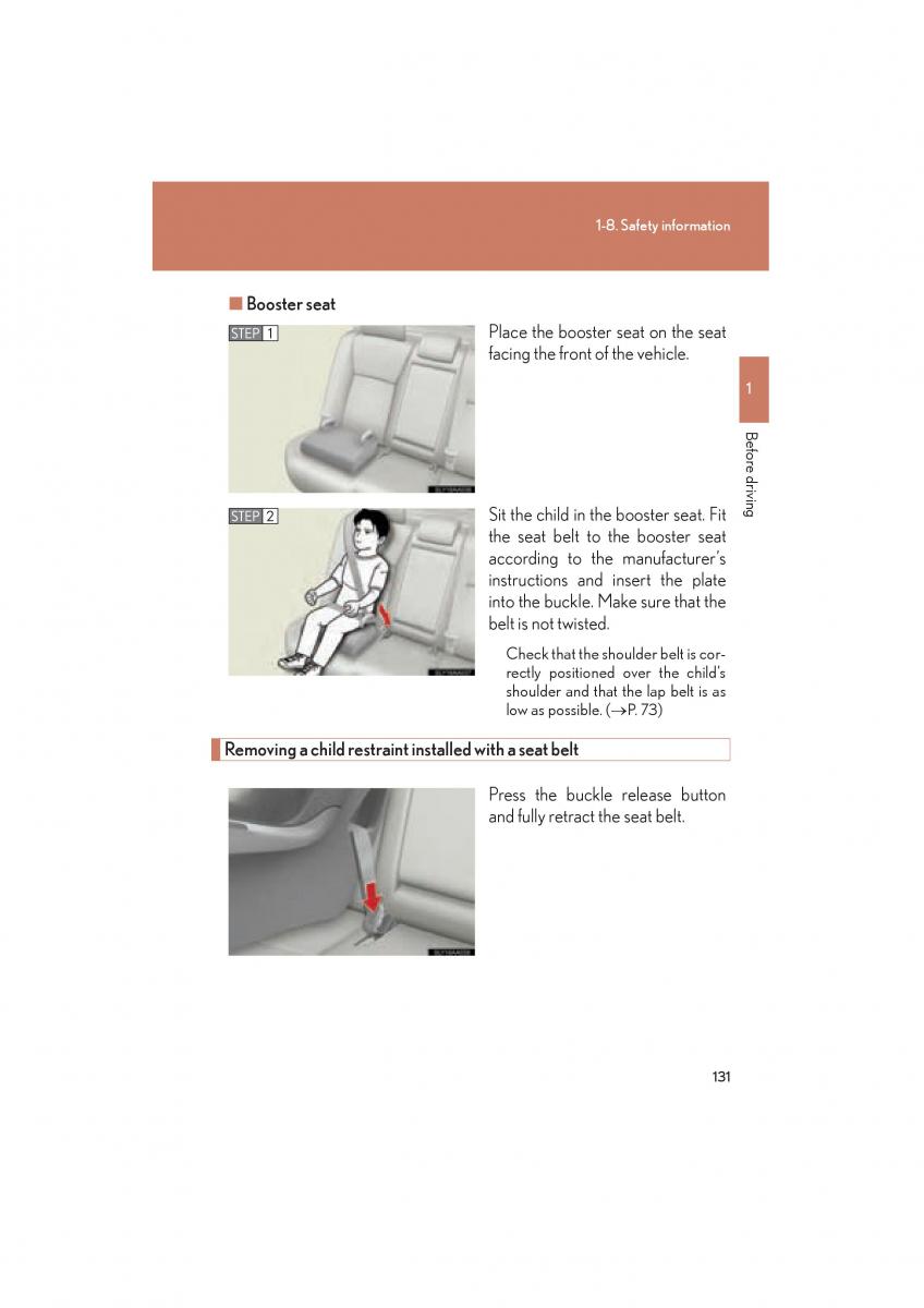 Lexus HS owners manual / page 133