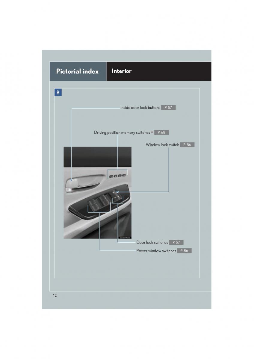 Lexus HS owners manual / page 14