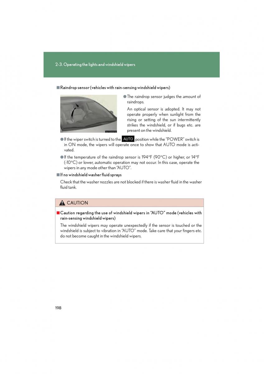 Lexus HS owners manual / page 200