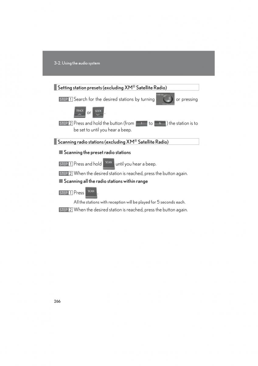 Lexus HS owners manual / page 268