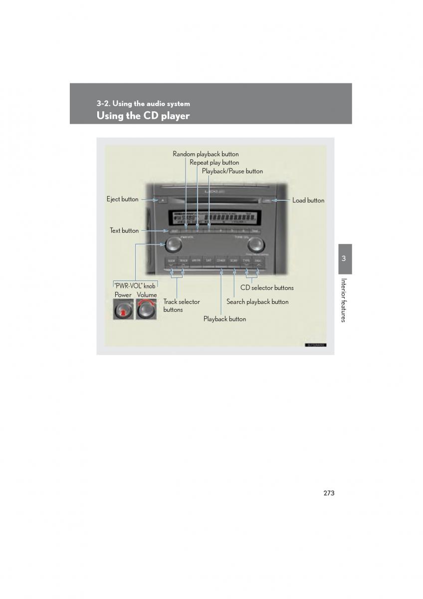 Lexus HS owners manual / page 275