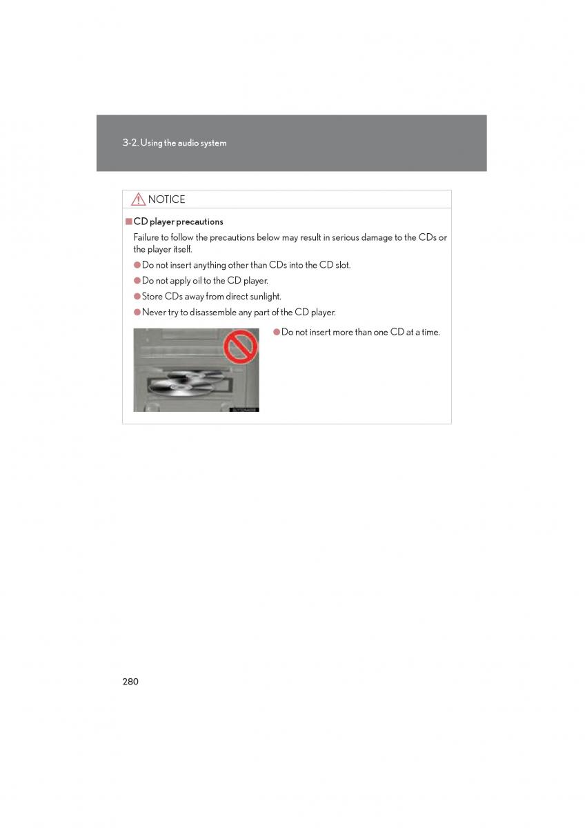 Lexus HS owners manual / page 282