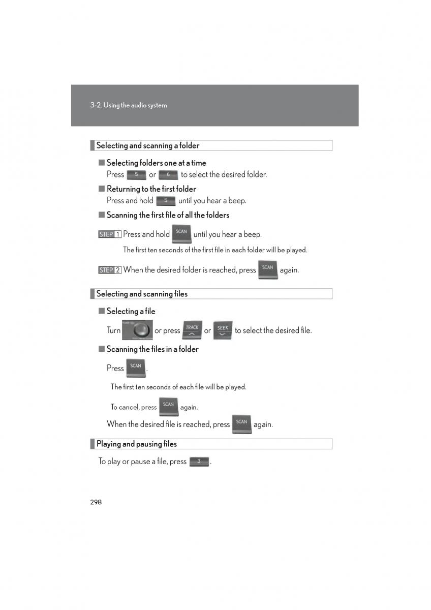 Lexus HS owners manual / page 300