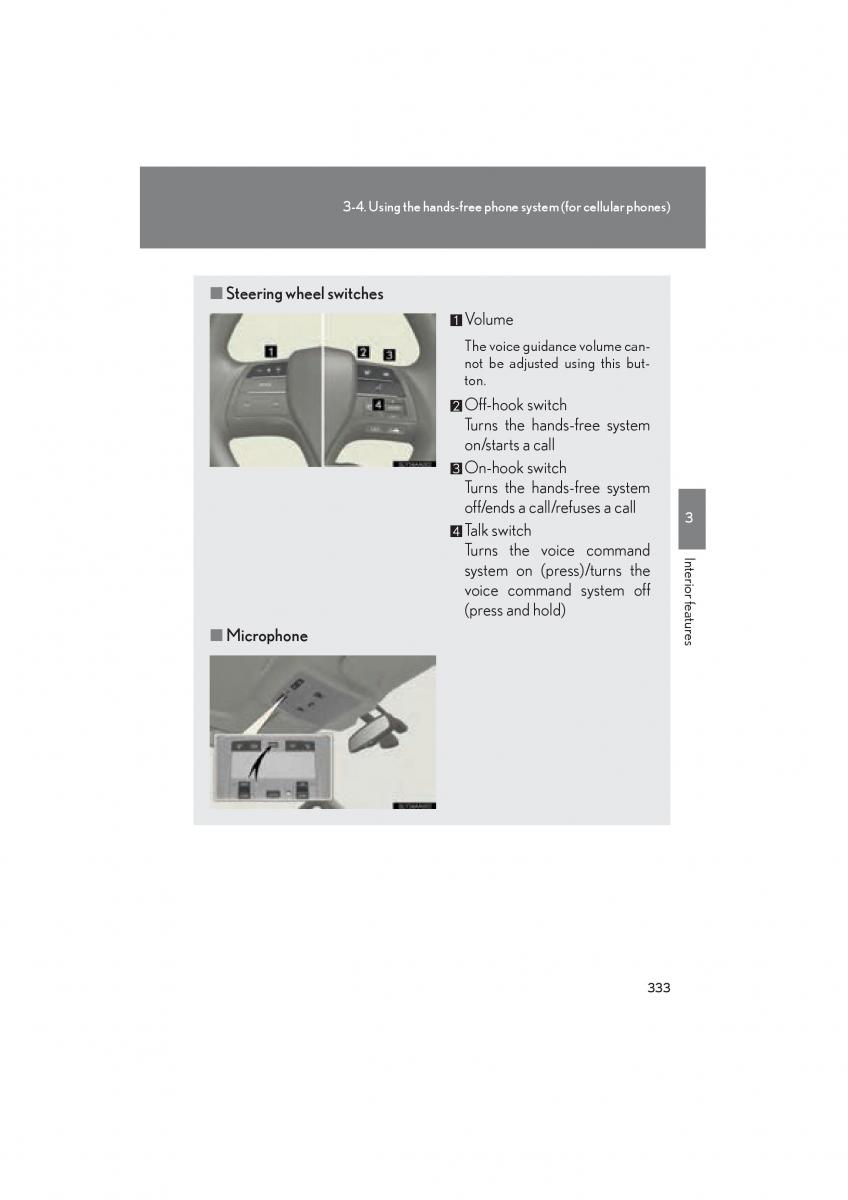 Lexus HS owners manual / page 335