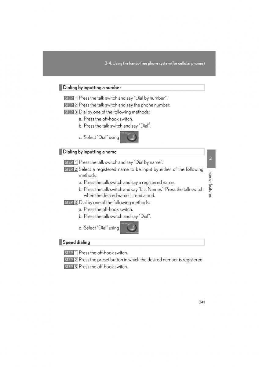 Lexus HS owners manual / page 343