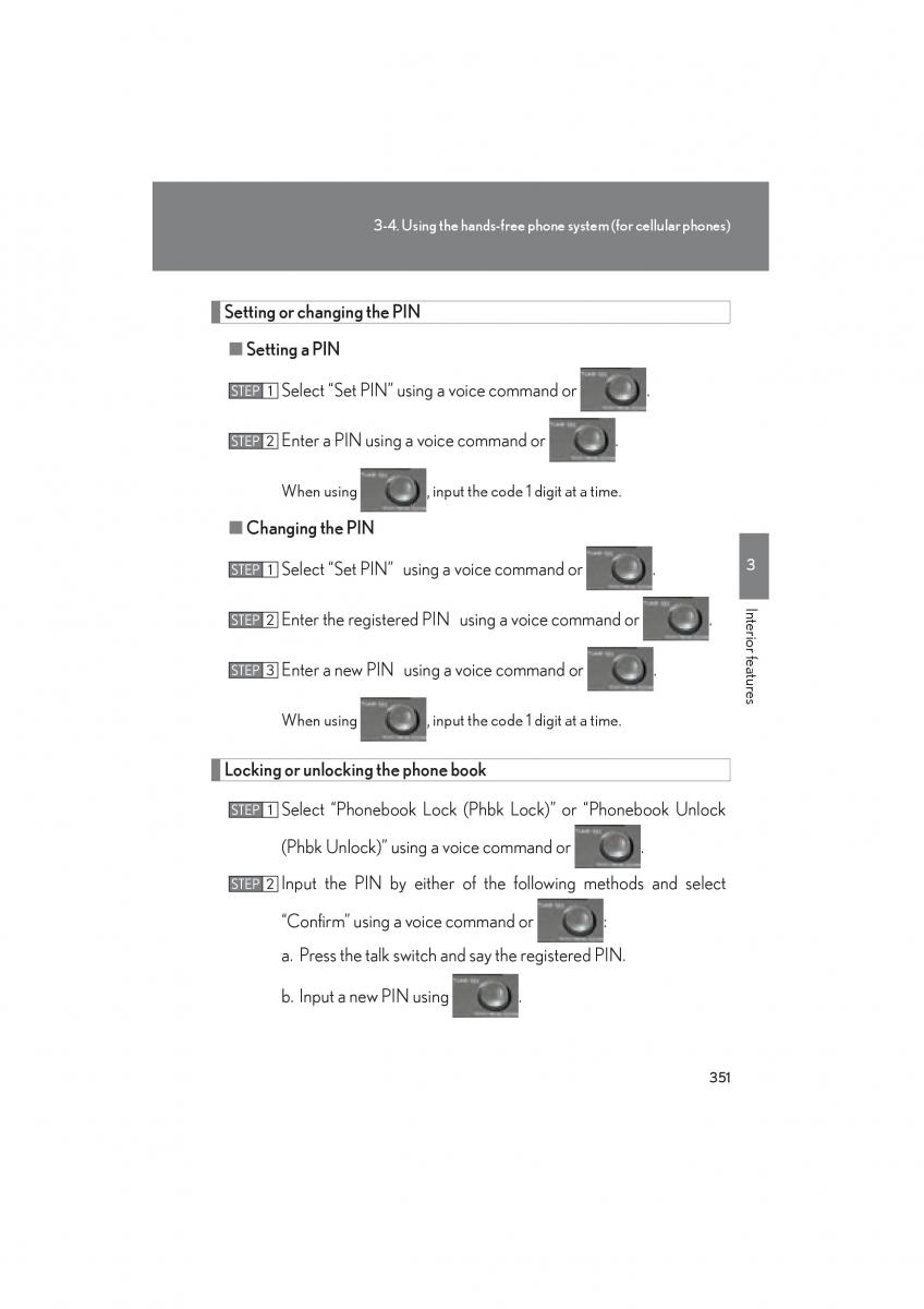 Lexus HS owners manual / page 353