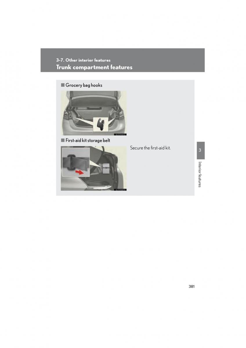 Lexus HS owners manual / page 383