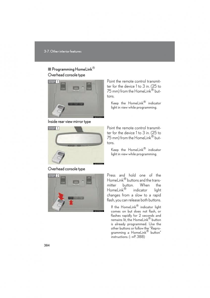 Lexus HS owners manual / page 386