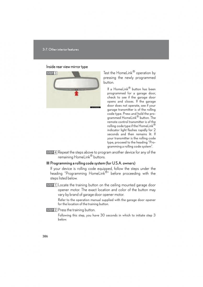 Lexus HS owners manual / page 388