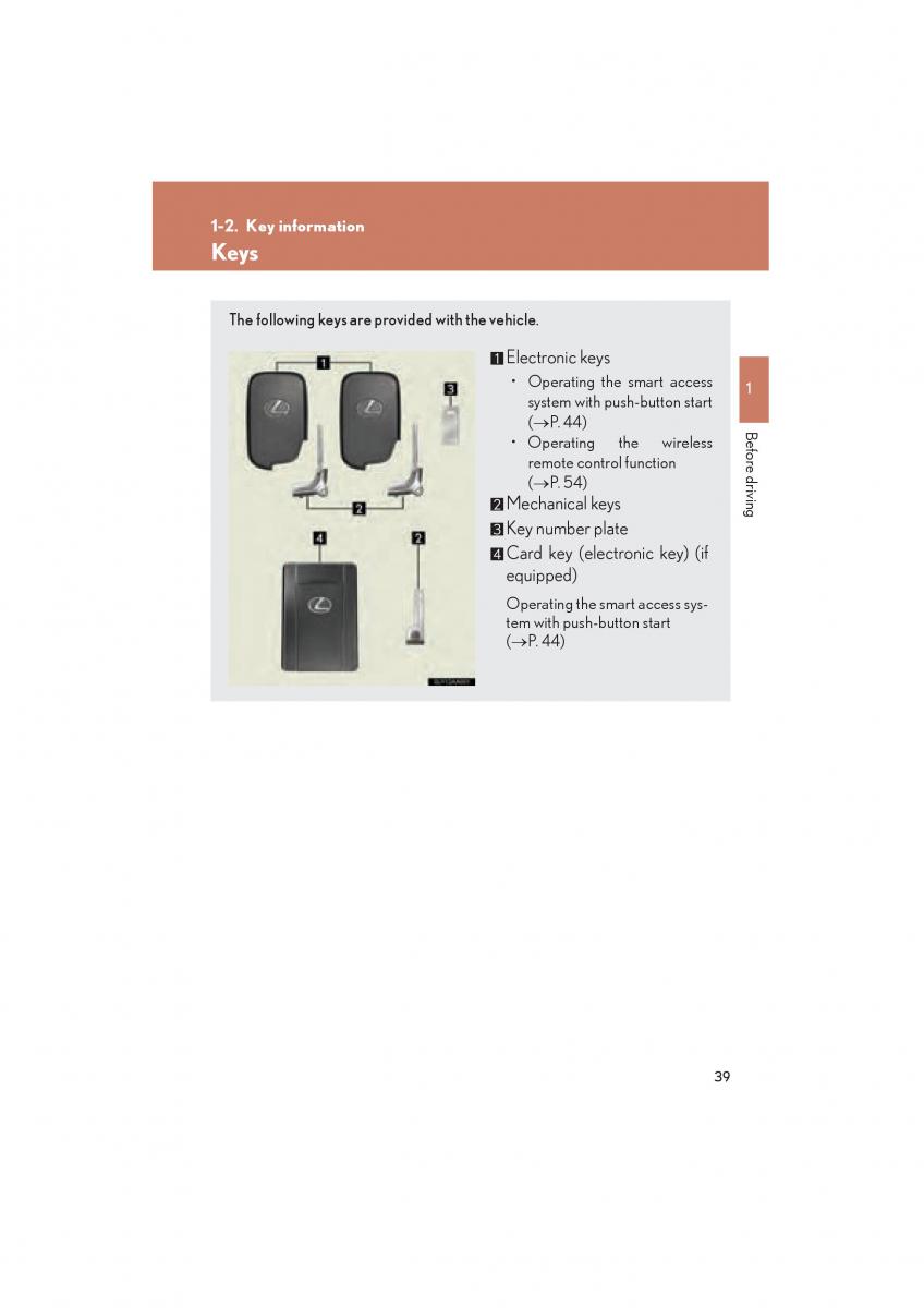 Lexus HS owners manual / page 41