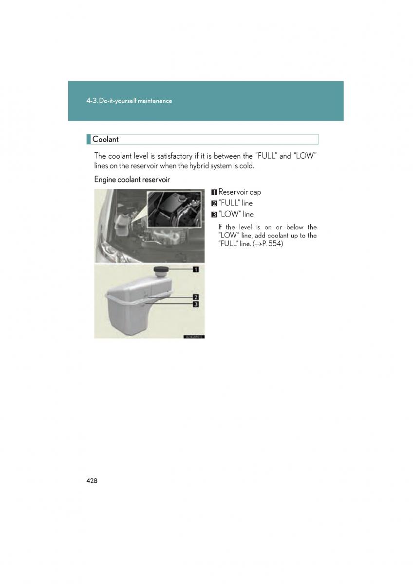 Lexus HS owners manual / page 430