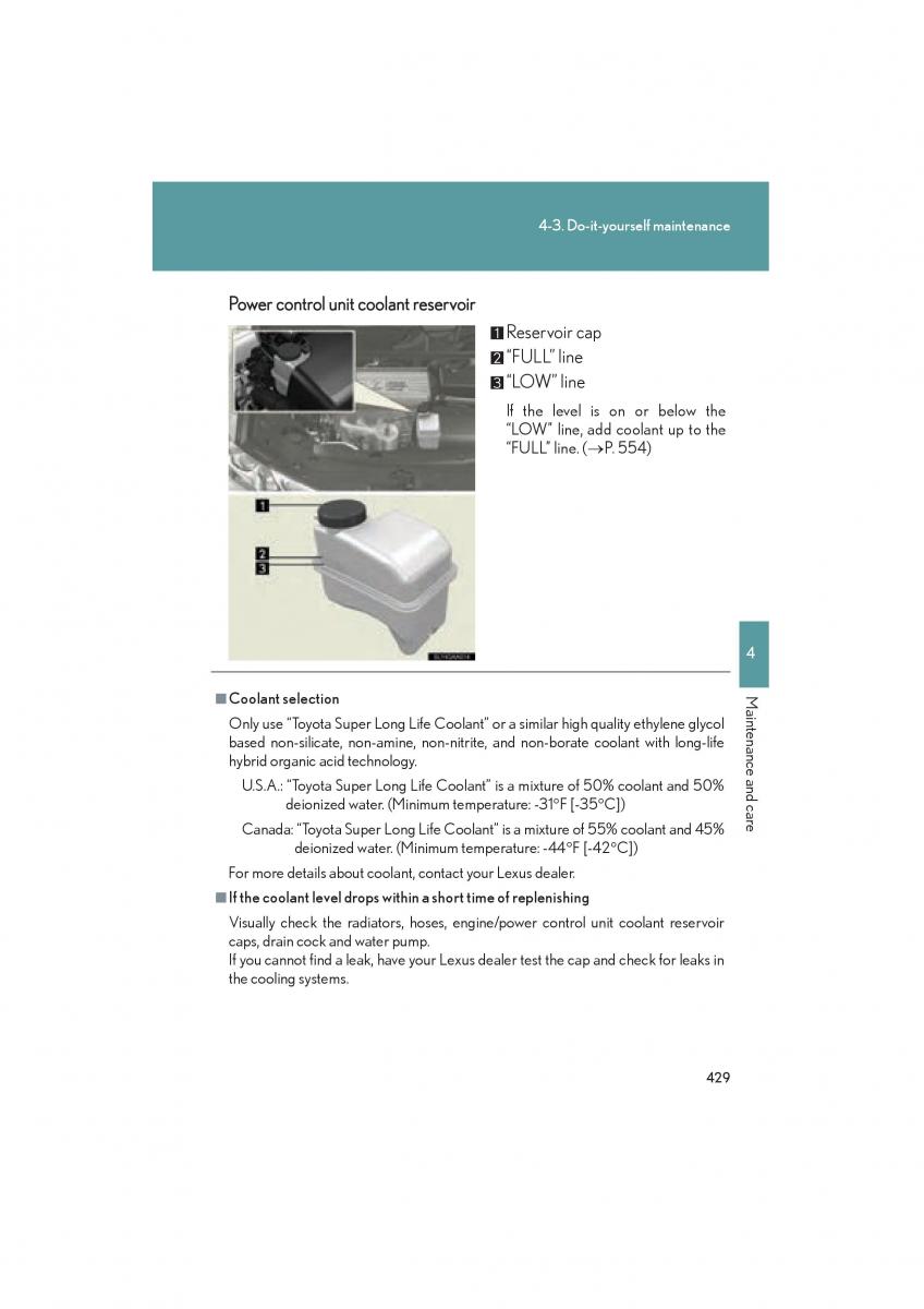 Lexus HS owners manual / page 431