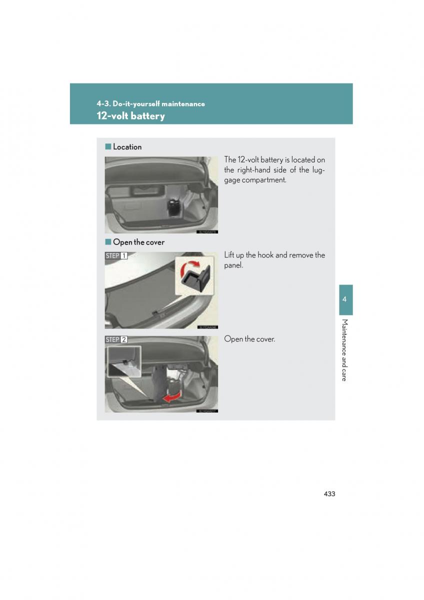 Lexus HS owners manual / page 435