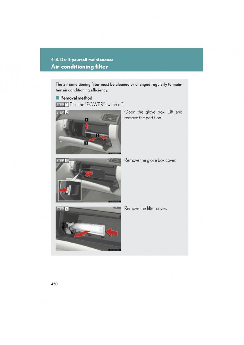 Lexus HS owners manual / page 452