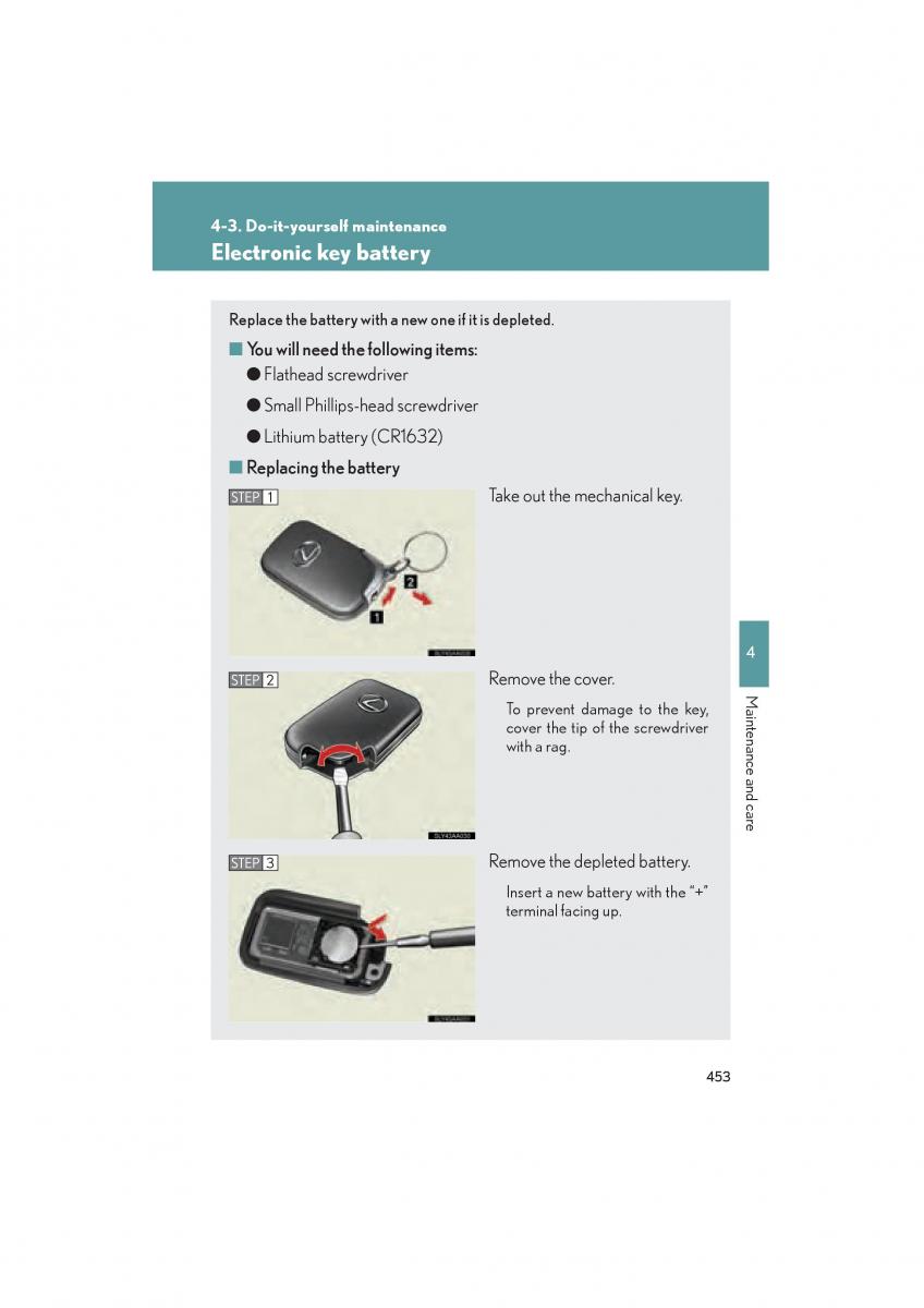 Lexus HS owners manual / page 455