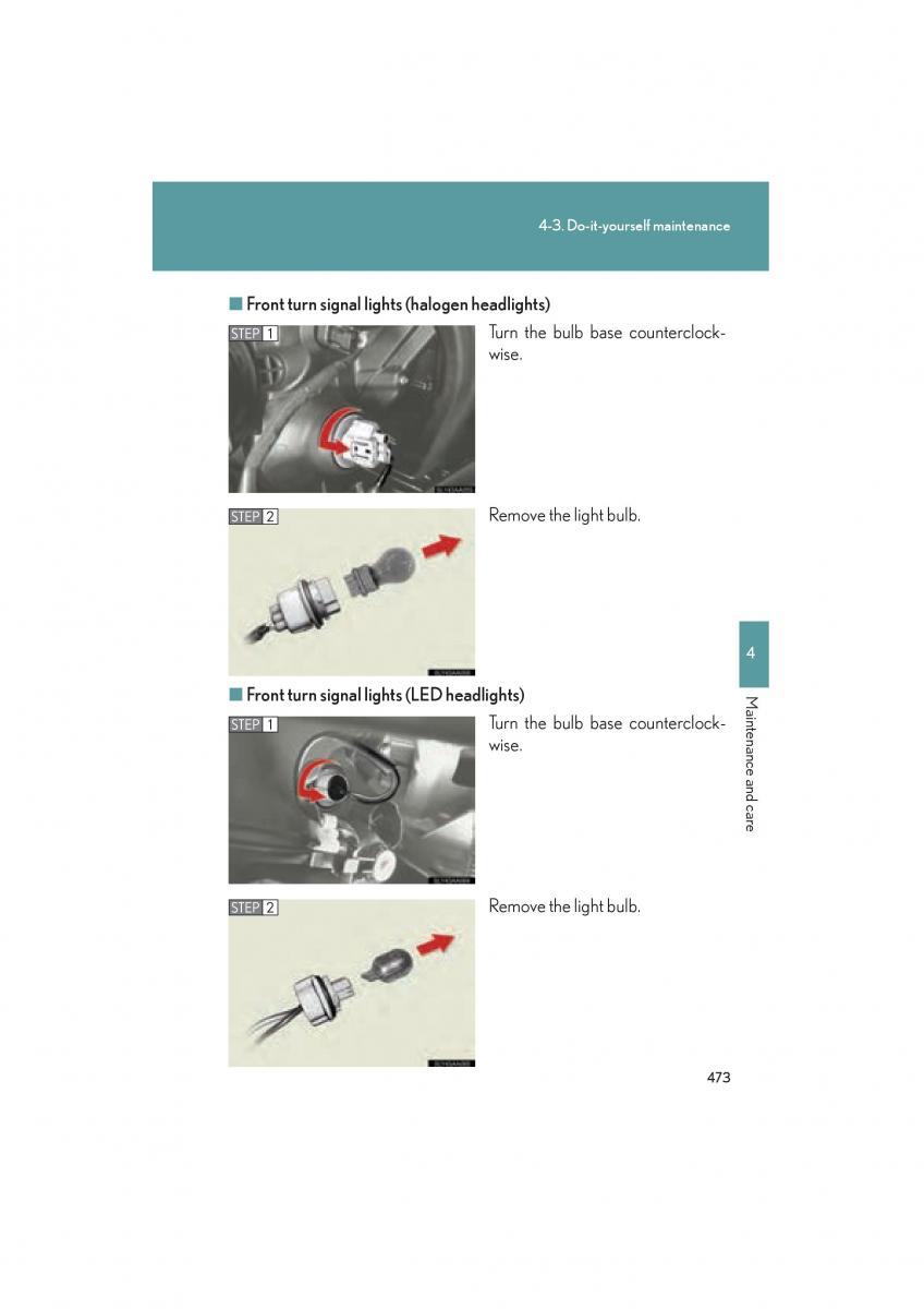 Lexus HS owners manual / page 475