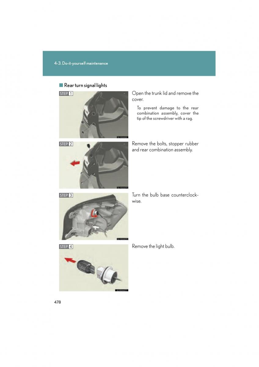 Lexus HS owners manual / page 480