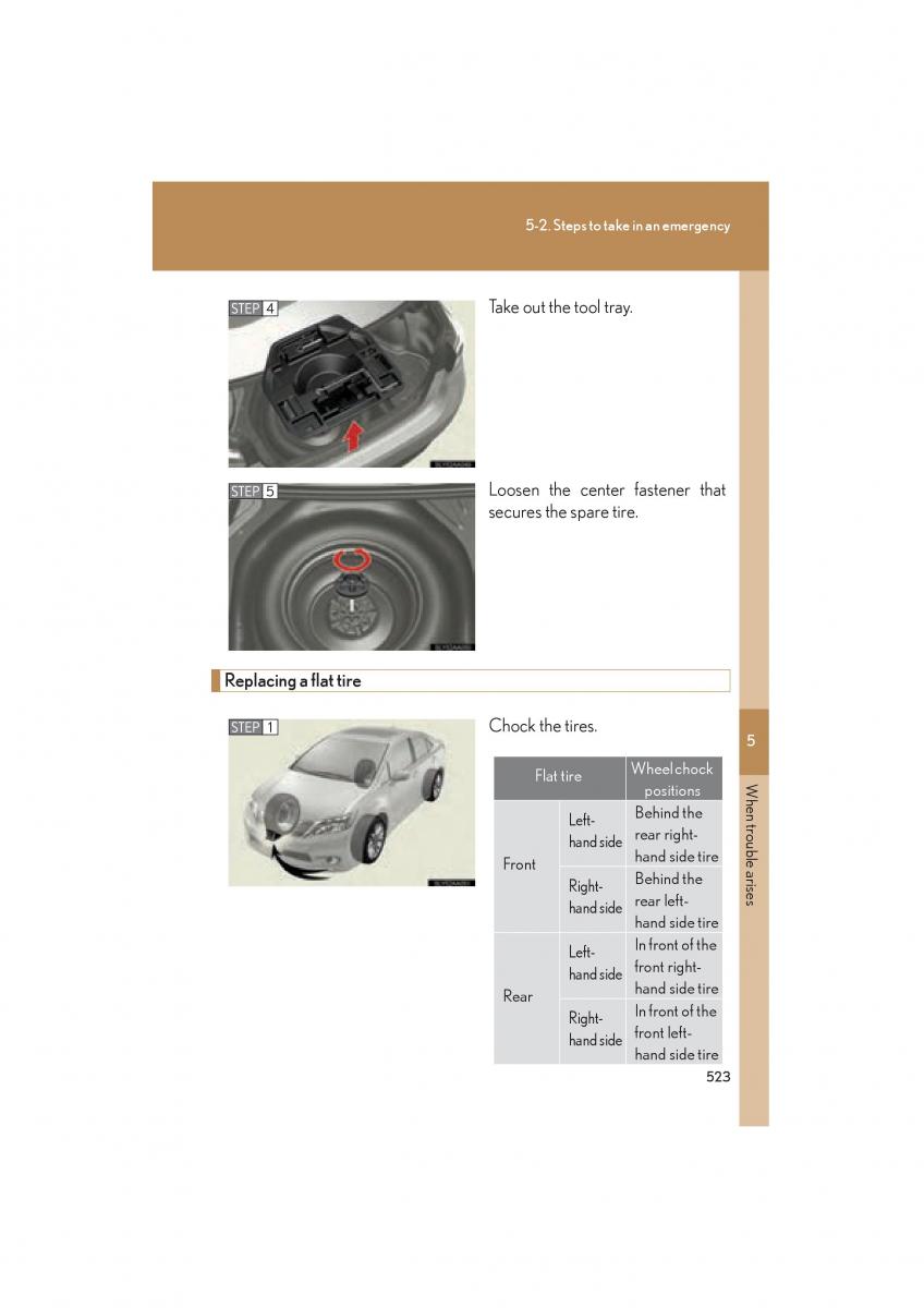 Lexus HS owners manual / page 525