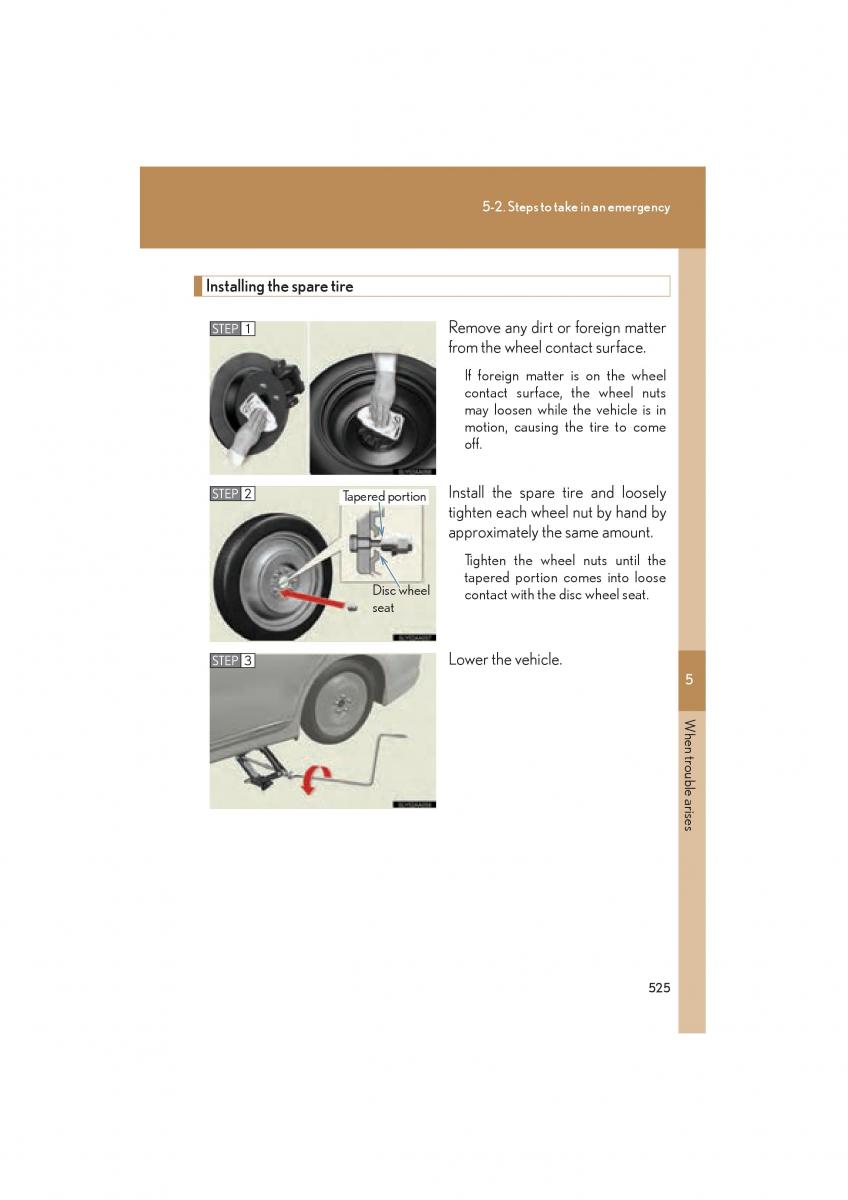 Lexus HS owners manual / page 527