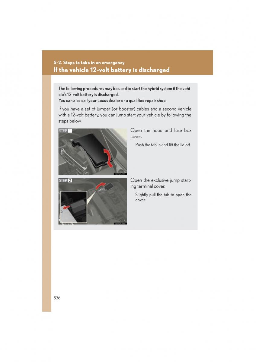 Lexus HS owners manual / page 538