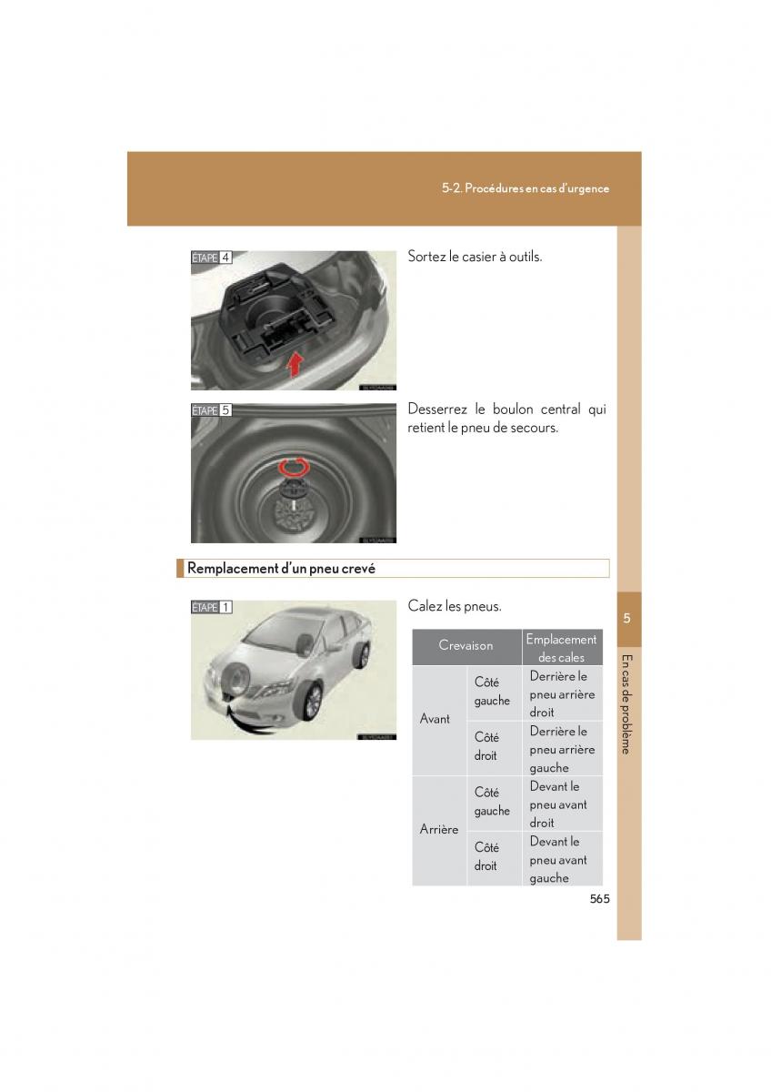 Lexus HS manuel du proprietaire / page 567