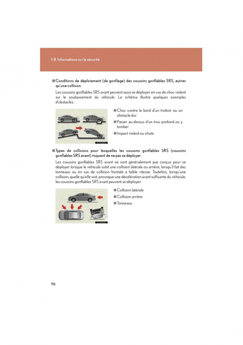 Lexus HS manuel du proprietaire / page 118