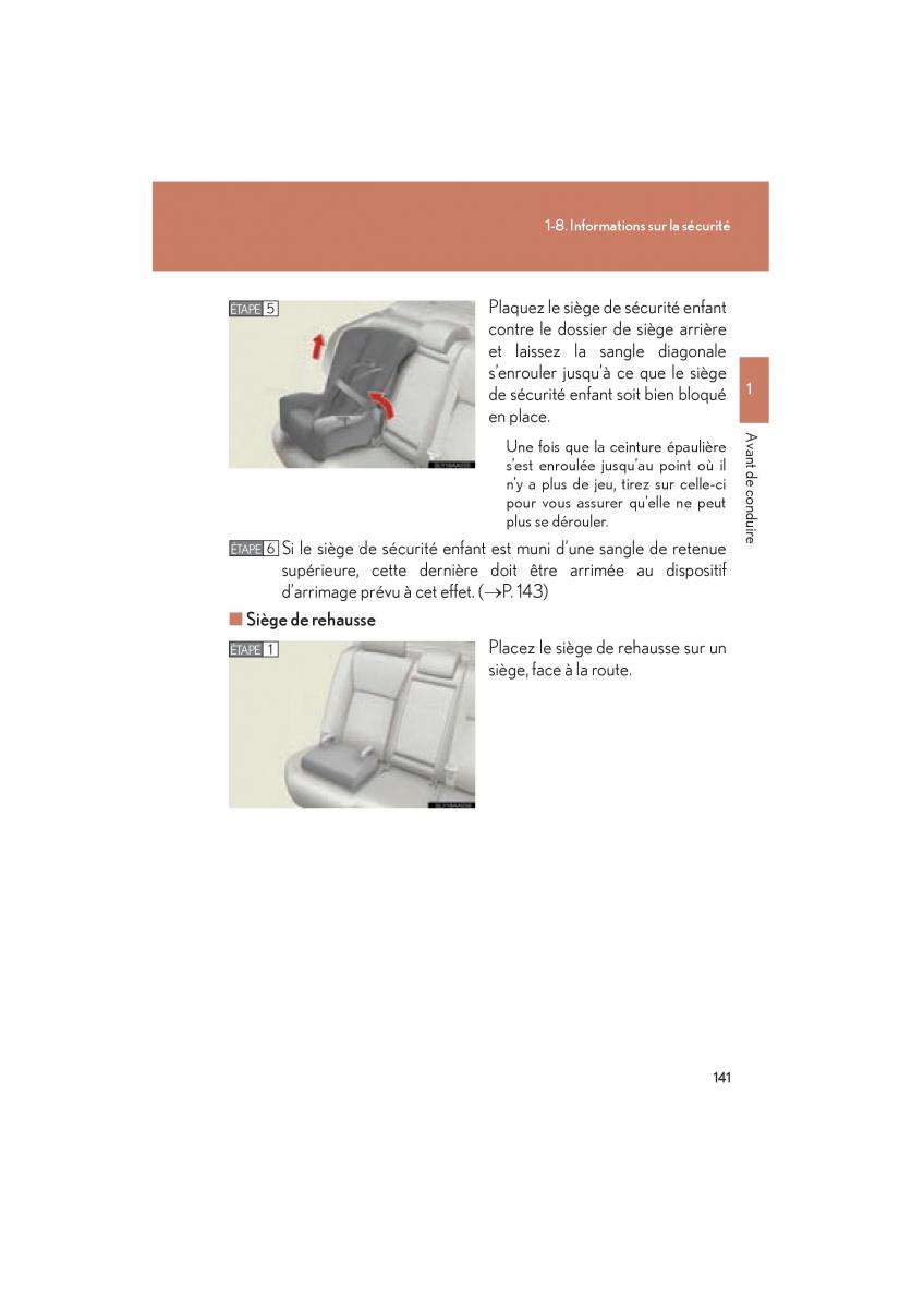 Lexus HS manuel du proprietaire / page 143