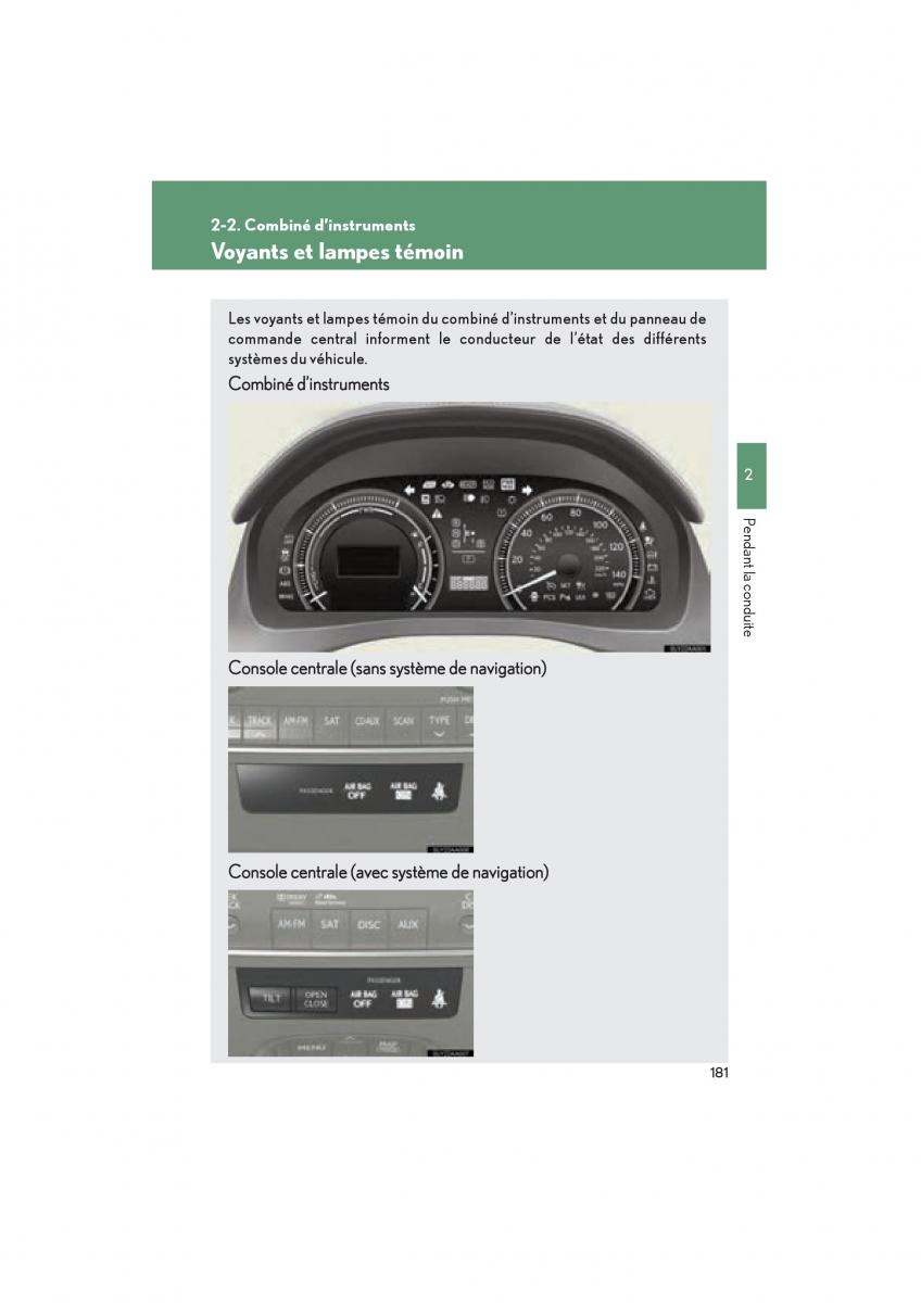 Lexus HS manuel du proprietaire / page 183