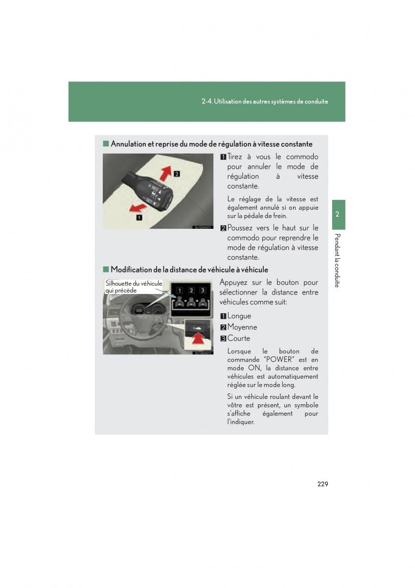 Lexus HS manuel du proprietaire / page 231