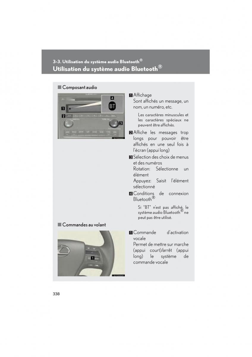 Lexus HS manuel du proprietaire / page 340