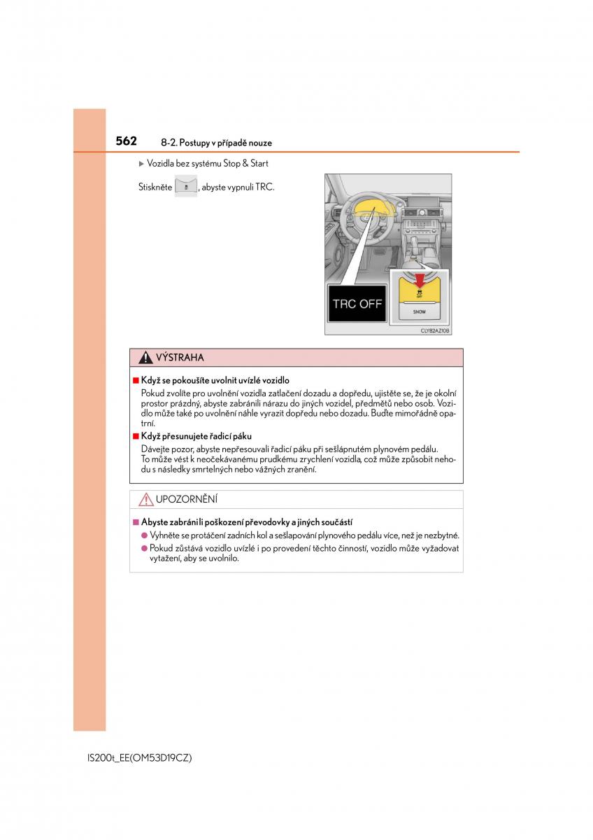 Lexus IS200t III 3 navod k obsludze / page 562