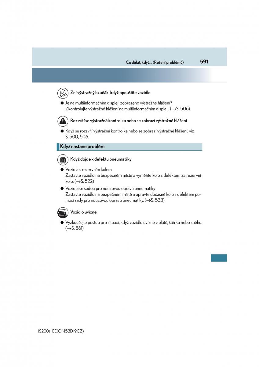 Lexus IS200t III 3 navod k obsludze / page 591