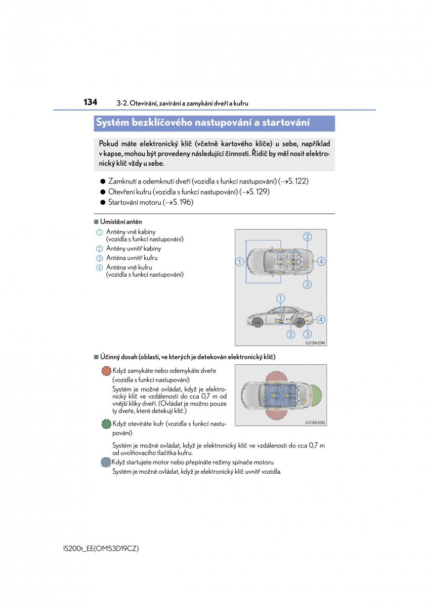 Lexus IS200t III 3 navod k obsludze / page 134