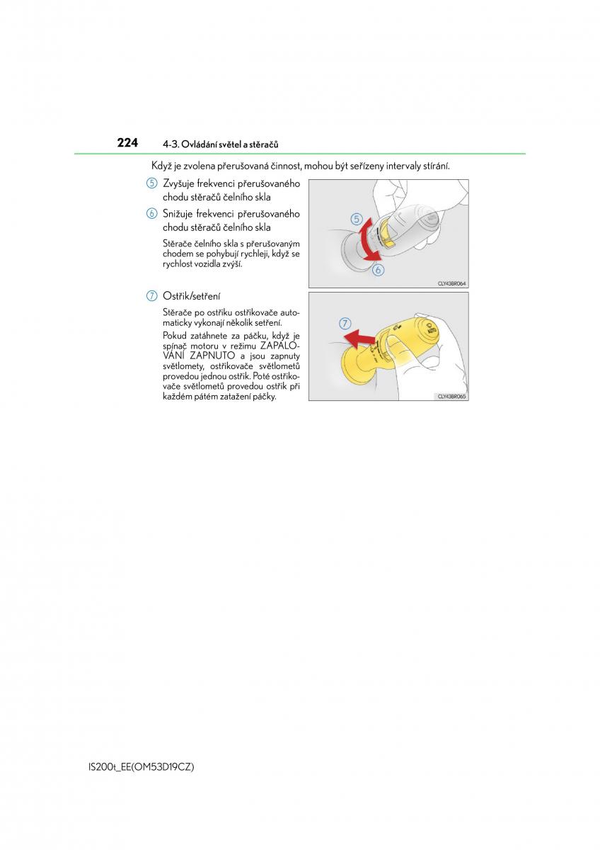 Lexus IS200t III 3 navod k obsludze / page 224