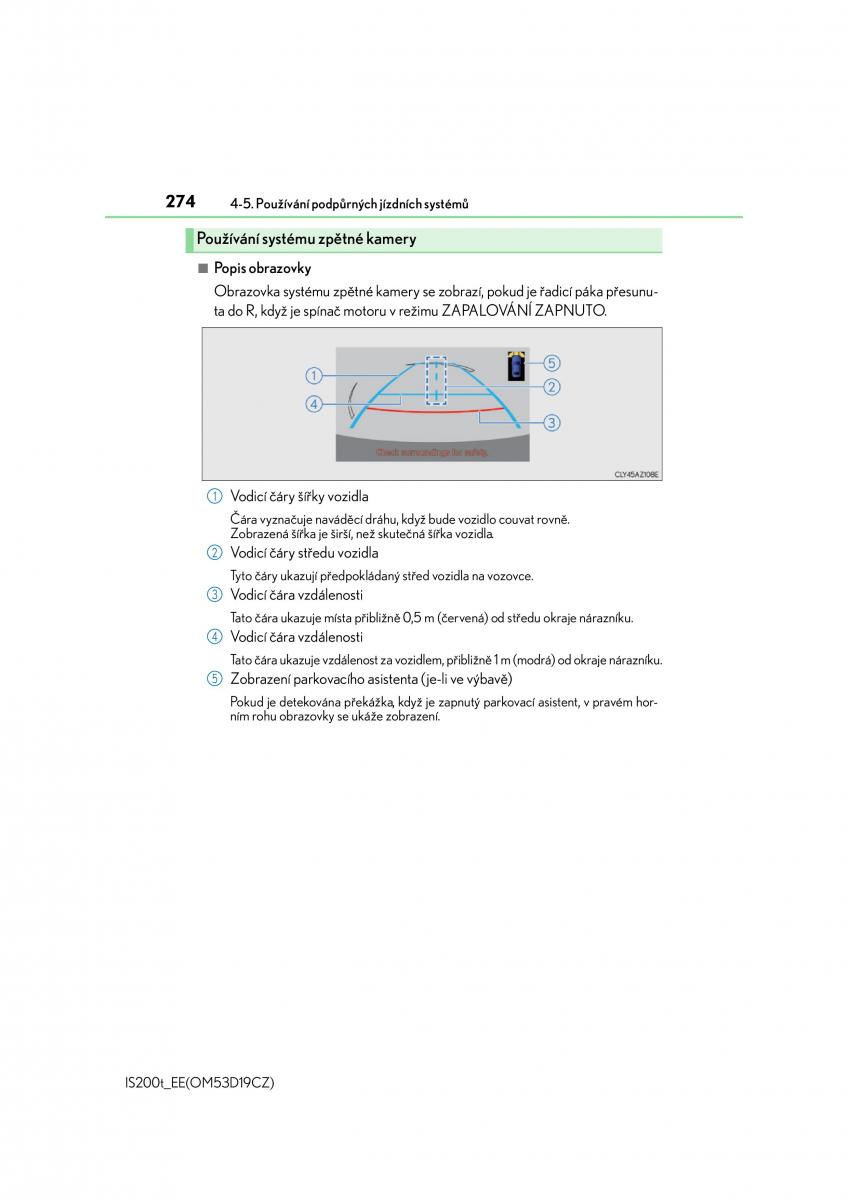 Lexus IS200t III 3 navod k obsludze / page 274