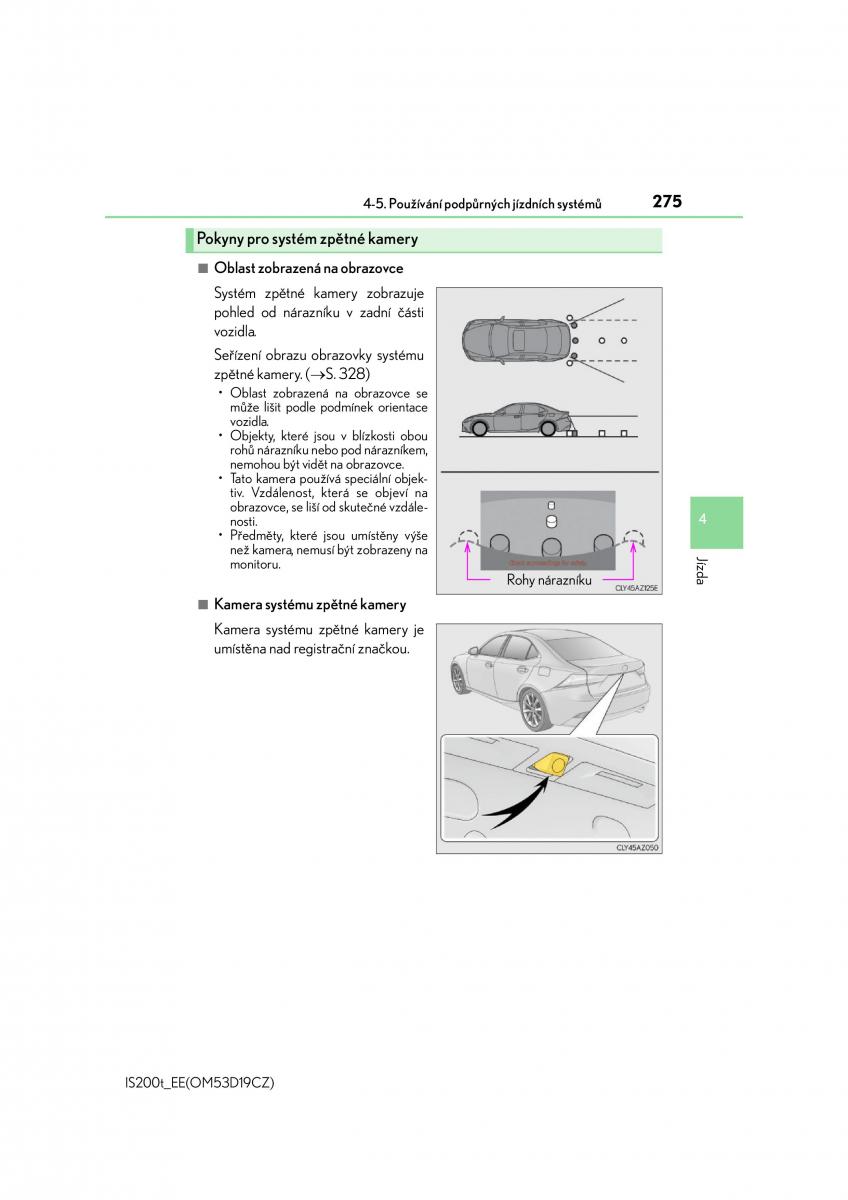 Lexus IS200t III 3 navod k obsludze / page 275