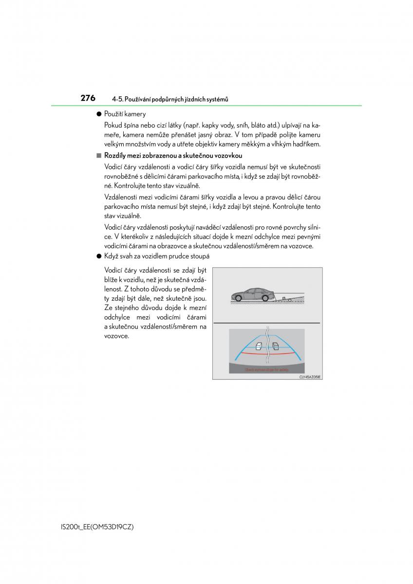 Lexus IS200t III 3 navod k obsludze / page 276