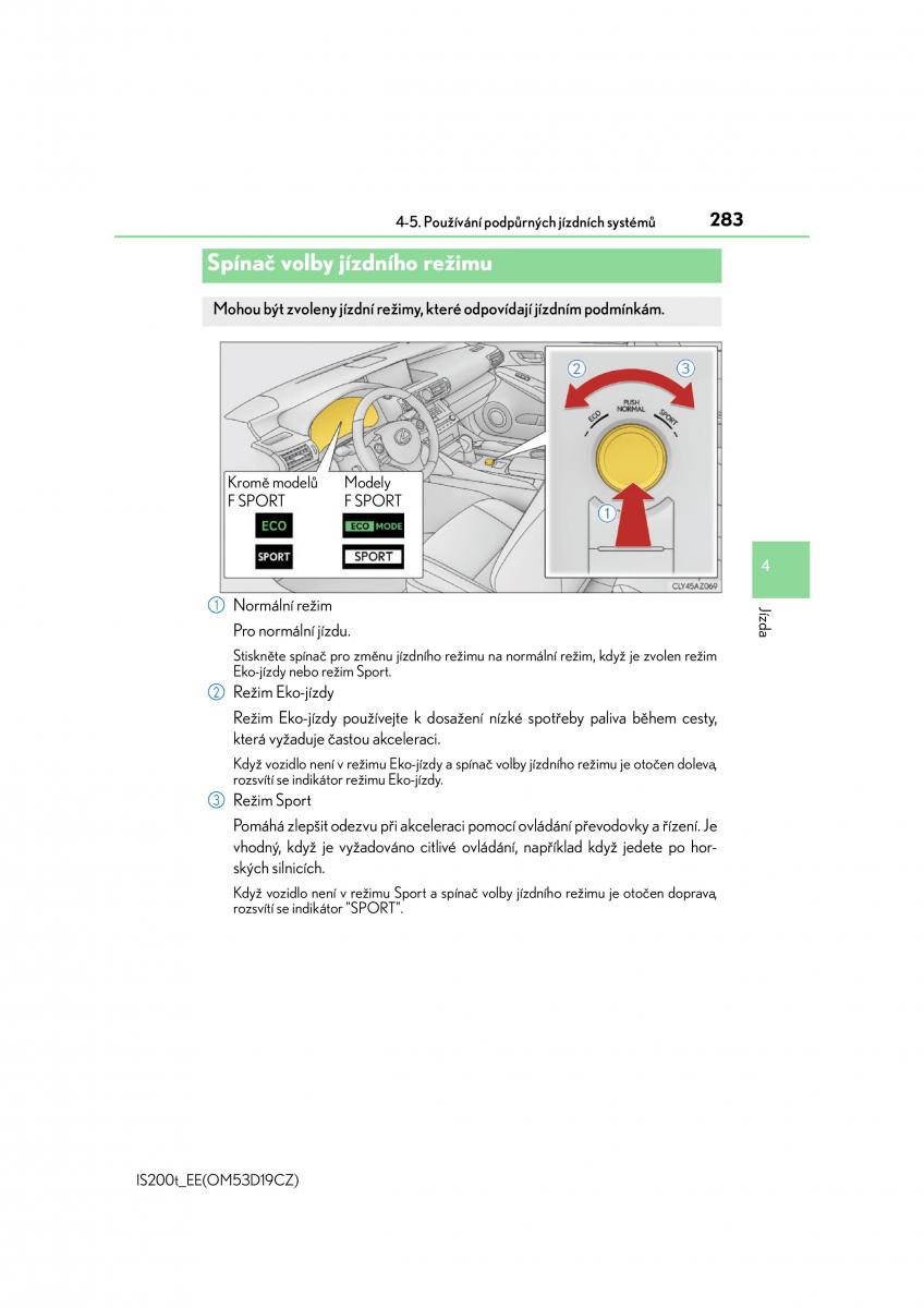 Lexus IS200t III 3 navod k obsludze / page 283