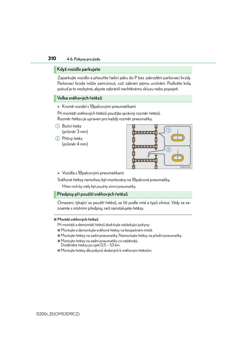 Lexus IS200t III 3 navod k obsludze / page 310