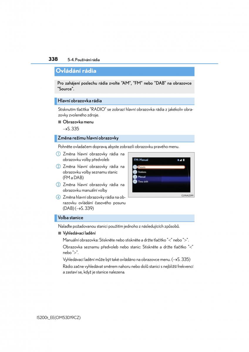 Lexus IS200t III 3 navod k obsludze / page 338