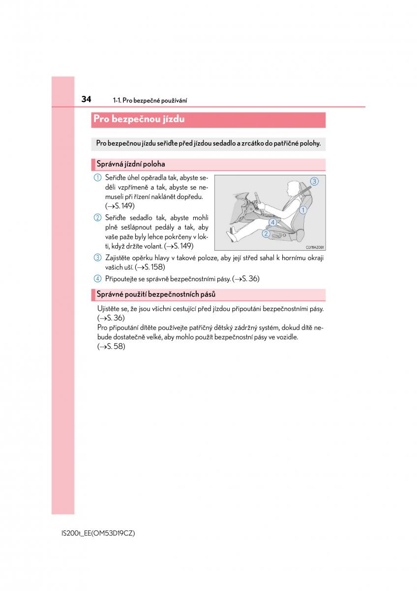 Lexus IS200t III 3 navod k obsludze / page 34