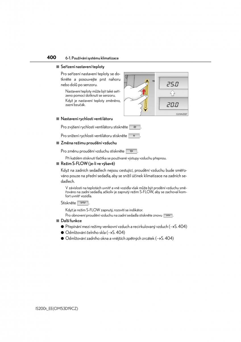 Lexus IS200t III 3 navod k obsludze / page 400